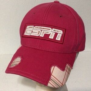 𝅺disney ESPN Ladies One-size Hat Pink Baseball Cap